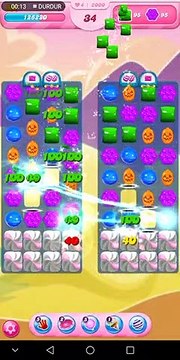 Candy Crush Saga 2000.Bölüm(Son Bölüm-Hilesiz) Candy Crush Saga Level 2000(Last Level-No Boosters)