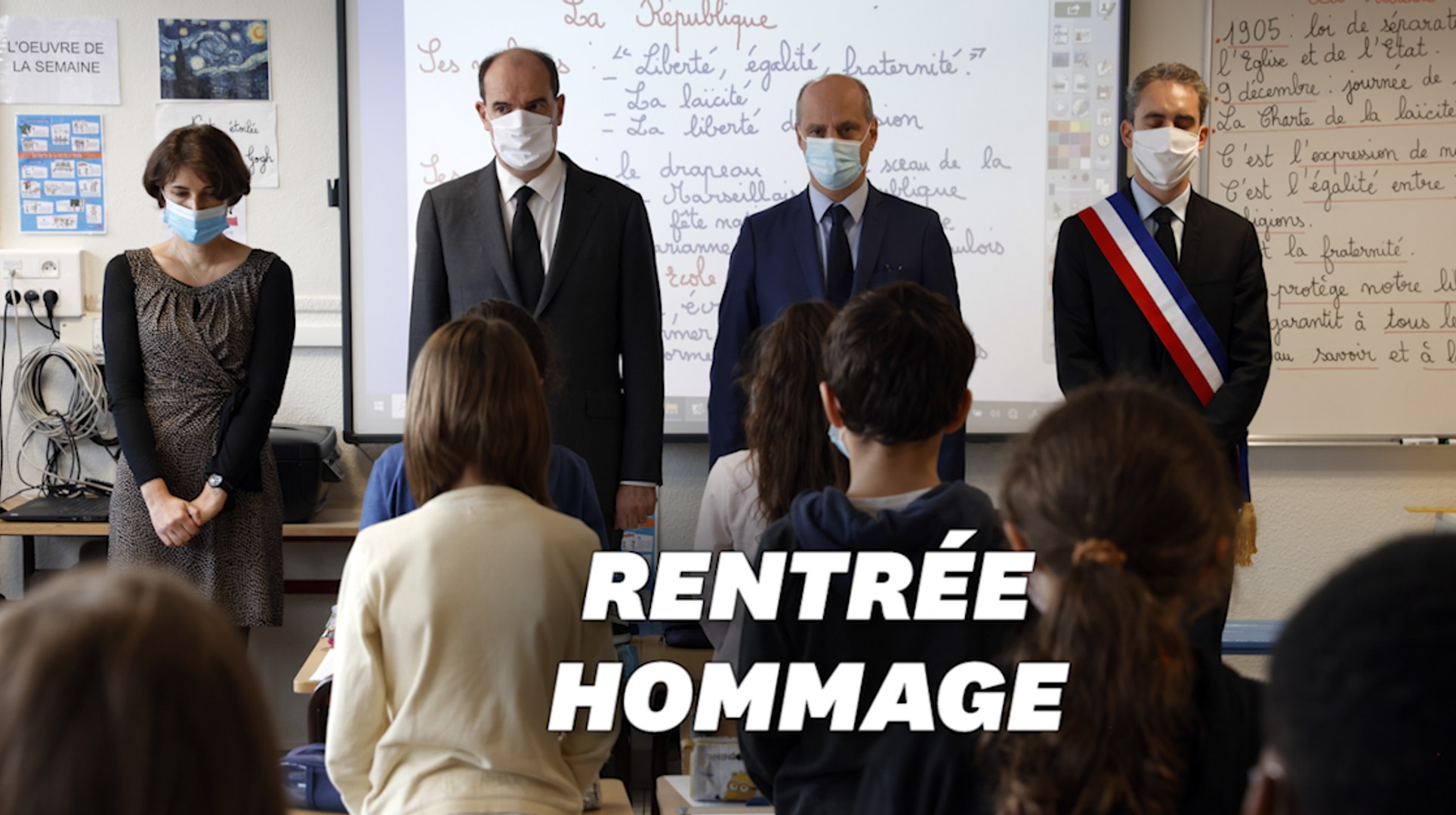 Les Images Des Hommages A Samuel Paty Pour La Rentree Video Dailymotion