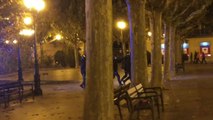 La Policía Nacional desaloja el Espolón de Logroño para evitar incidentes