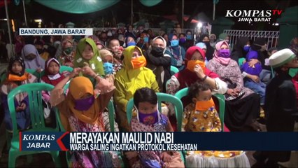 Peringati Maulid Nabi, Warga Saling Ingatkan Prokes