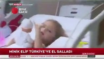 Mucize..3 yaşındaki Elif 65 saat sonra enkazdan sağ çıkarıldı.. Hastaneden ilk görüntü