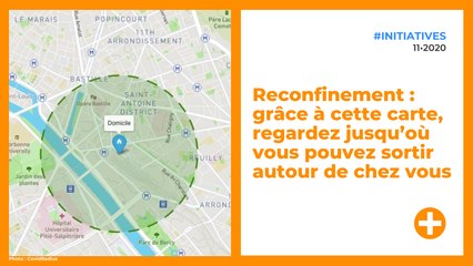 Reconfinement : grâce à cette carte, regardez jusqu’où vous pouvez sortir autour de chez vous