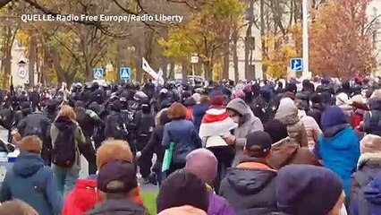 Download Video: Belarus: 300 Festnahmen bei Protesten gegen Lukaschenko