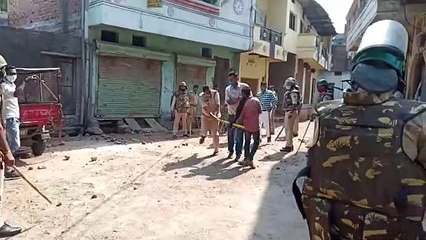 कोतवाली थाना प्रभारी ने पत्थरबाजों का निकला जुलुस