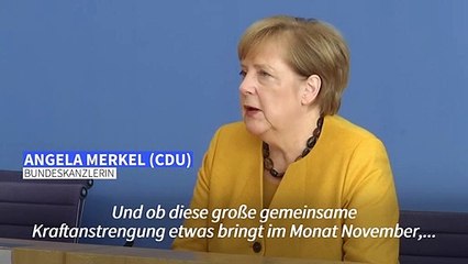 Merkel zu Corona: Wir sind auf "das Mitmachen" der Menschen angewiesen