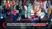 Rekaman CCTV, Polisi Melerai dan Nyaris kena Pukul Saat 2 TNI Dikeroyok Anggota Moge Bandung
