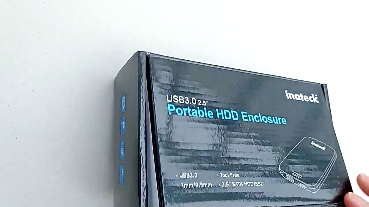 Inateck Boîtier Externe pour Disque Dur 9.5/7mm SSD 2.5 avec USB3.0 câble