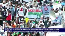Presiden Prancis Emmanuel Macron Dihujani Protes Muslim Dunia