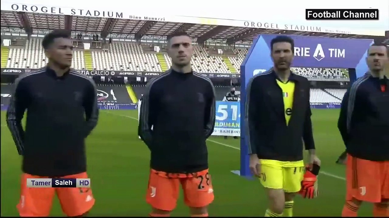 ملخص مباراة يوفنتوس و سبيزيا  4-1 - ثنائية رونالدو اليوم - مباراة قوية