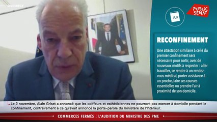 Commerces : Alain Griset annonce un décret listant les produits autorisés à la vente