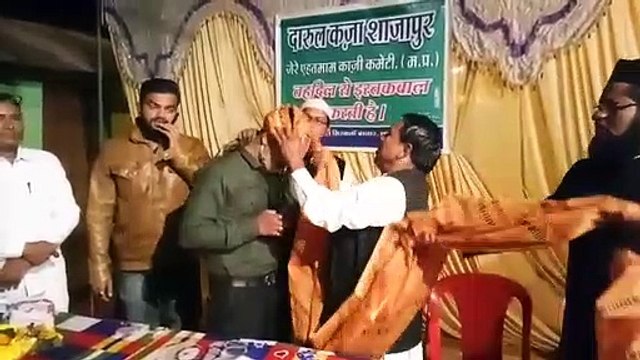 दारूल कजा शाजापुर काजी कमेटी की तरफ से मोहर्रम कमेटी सदर इमरान खान खरखरें का स्वागत किया गया