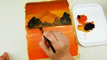 Acrylic Painting Board for Beginners on Canvas _ Acrylic Painting Tutorial