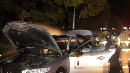 갓길에 있던 차량에서 불...1명 숨져 / YTN