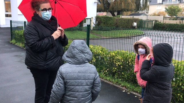 Rentrée avec masque à l’école primaire