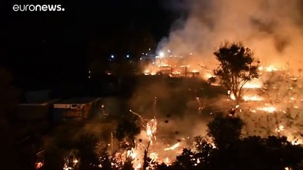 Новый пожар в лагере мигрантов на Самосе