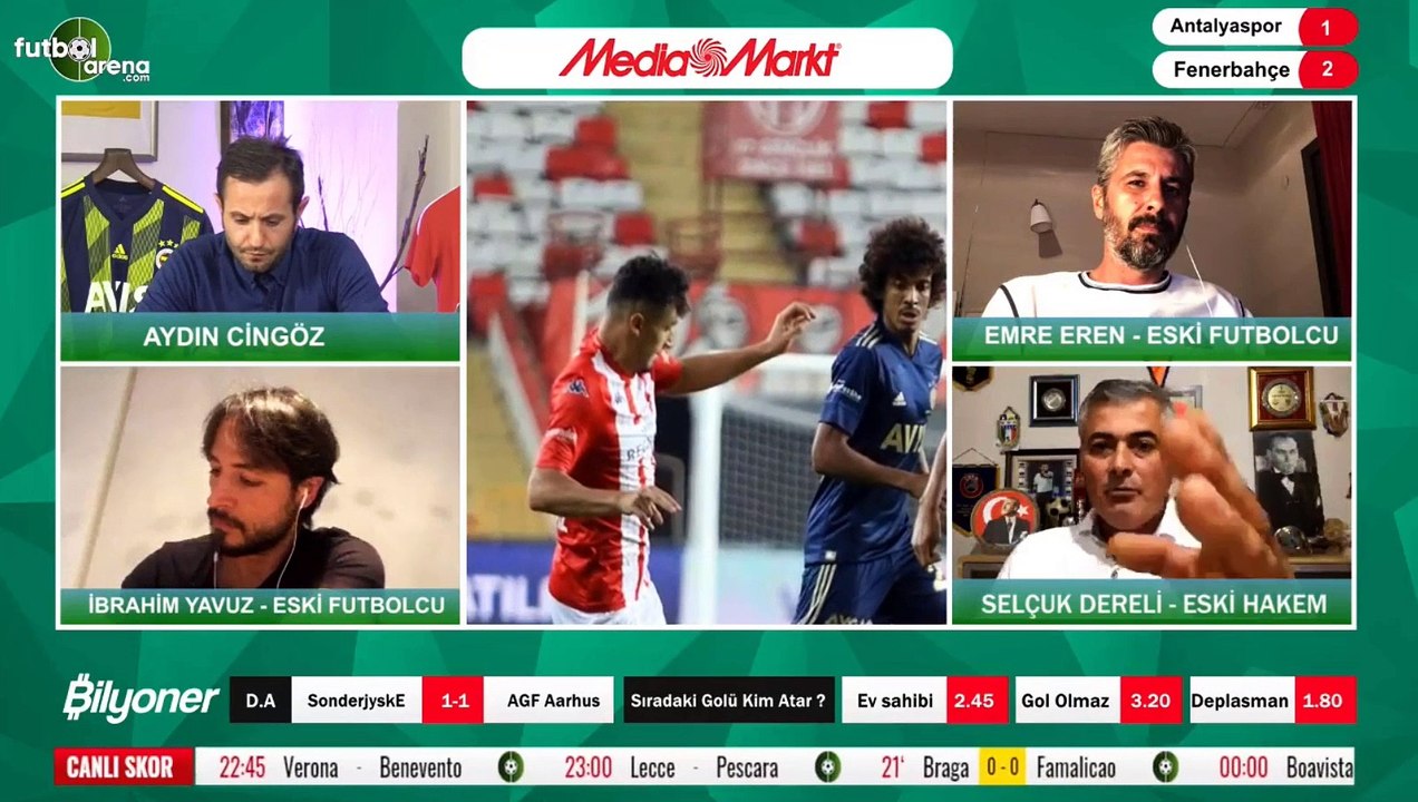 Selçuk Dereli, Antalyaspor - Fenerbahçe maçındaki tartışmalı pozisyonları yorumladı
