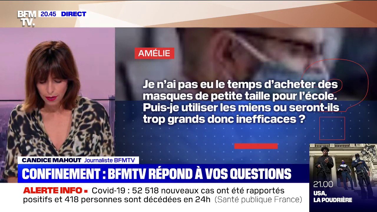 Les enfants peuvent-ils utiliser des masques pour adultes? - BFMTV répond à vos questions