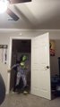 Kid in Inflated Alien Pick-Me-Up Costume Enacts His Abduction by Aliens