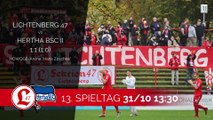 Reiniger repetiert, Rekik rettet | Lichtenberg 47 - Hertha BSC (Regionalliga Nordost)