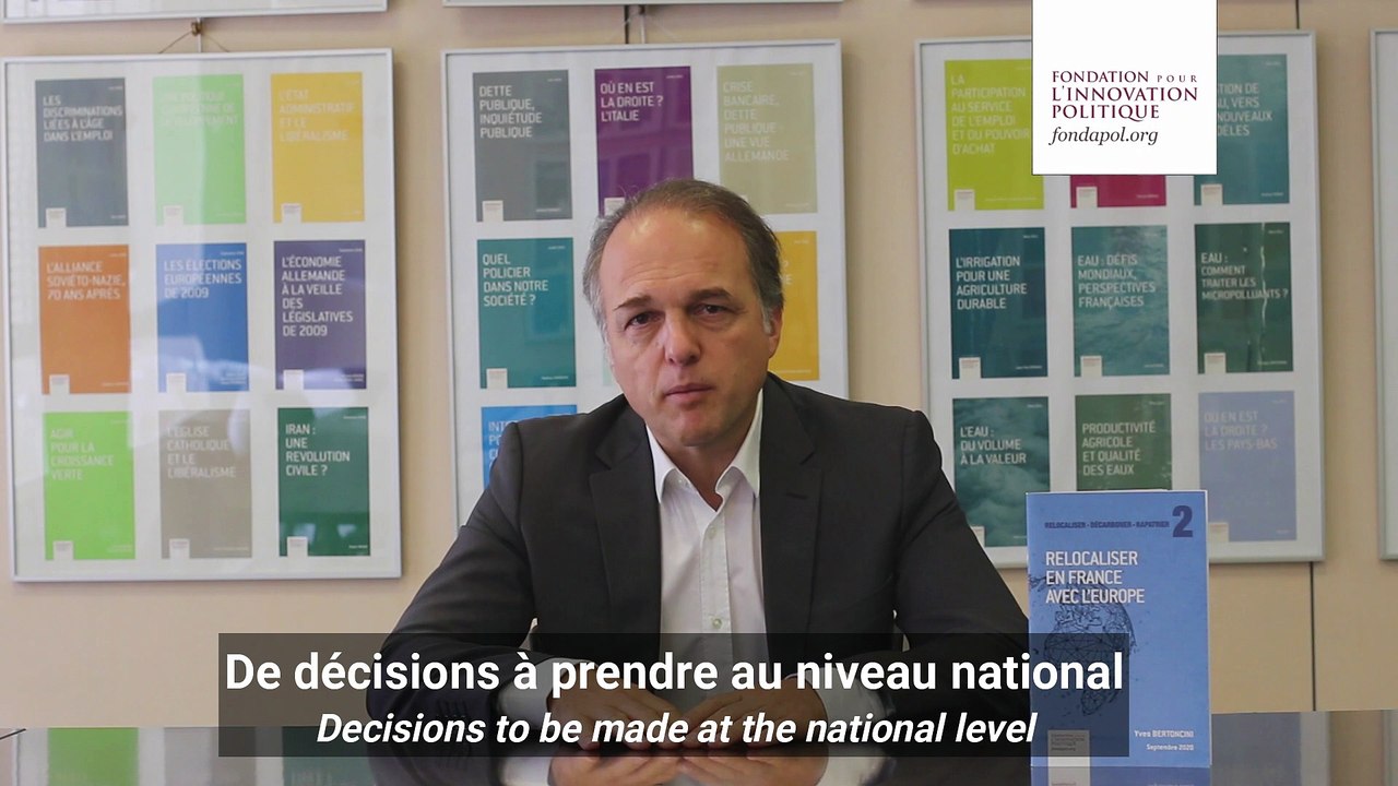 Présentation par Yves Bertoncini de l'étude Relocaliser en France avec l’Europe