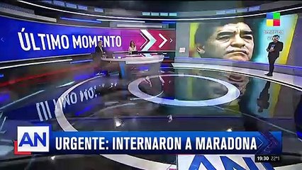Internaron a Diego Maradona