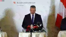 Wien: erste Pressekonferenz Innenminister und Polizei zum Terror-Anschlag Vienna / Austria
