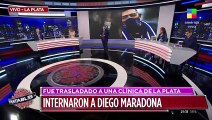 Maradona internado en una clínica de La Plata