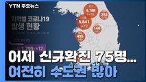 어제 신규확진 75명...국내발생 46명, 해외유입 29명 / YTN