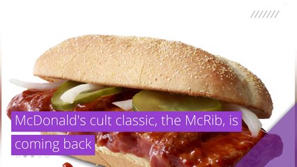 McDonald's cult classic, the McRib, is coming back, and other top stories in strange news from November 03, 2020.