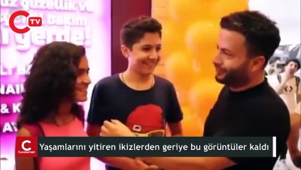 Enkazda yaşamlarını yitiren ikizlerin röportajı ortaya çıktı