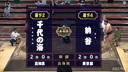 Chiyonoumi(Ms2e) vs Naya(Ms4w) - Aki 2020, Makushita - Day 5