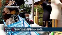 Khawatir Banjir Susulan, Warga Ungsikan Dagangannya