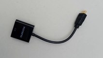 VicTsing Adaptateur HDMI vers VGA Convertisseur HDMI Mâle à VGA Femelle 10cm Noir