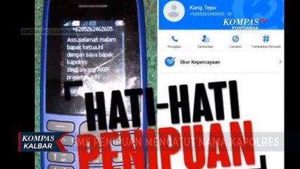 Beredar SMS Minta Bantuan atas Namanya, Kapolres Singkawang Pastikan Penipuan