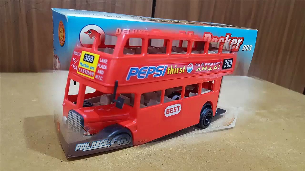 Unboxing, Review, Testing of shinsei toys double decker toy bus for kids gift