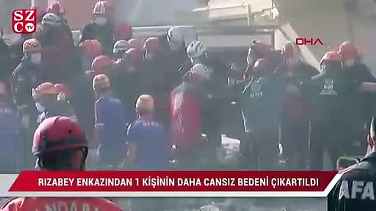 Rızabey enkazından 1 kişinin daha cansız bedeni çıkarıldı