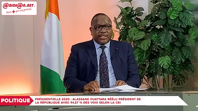 Présidentielle en Côte d’Ivoire : Alassane Ouattara réélu président de la République avec 94,27 % des voix selon la CEI