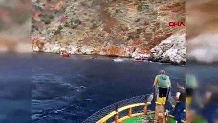 Antalya'da tur teknesi alabora oldu