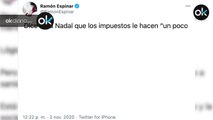 Ramón Espinar intenta dar una lección a Rafa Nadal y acaba escaldado