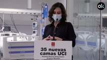 Ayuso estrena una UCI flexible de 35 camas en el Hospital Gregorio Marañón para enfermos críticos