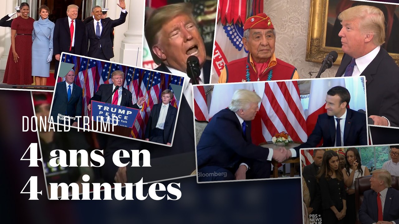 Donald Trump président : 4 ans résumés en 4 minutes