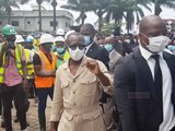 Patrice Talon s’offre un bain de foule sur un chantier de marché à Cotonou