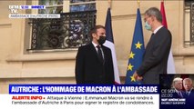 Attentats de Vienne: l'hommage d'Emmanuel Macron à l'ambassade d'Autriche