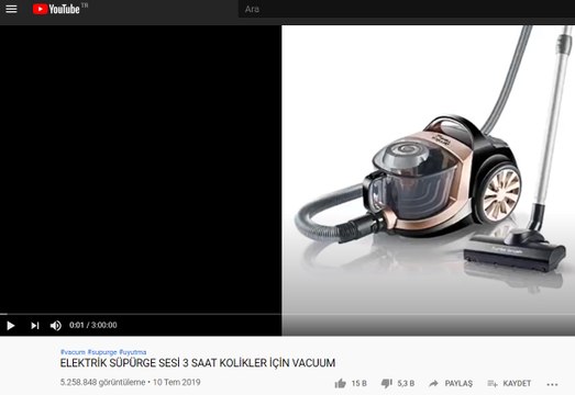 Bir elektrik süpürgesi sesi neden milyonlarca kişi tarafından izlenir
