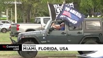 Biden's small drive-in rallies contrast with Trump's large crowds