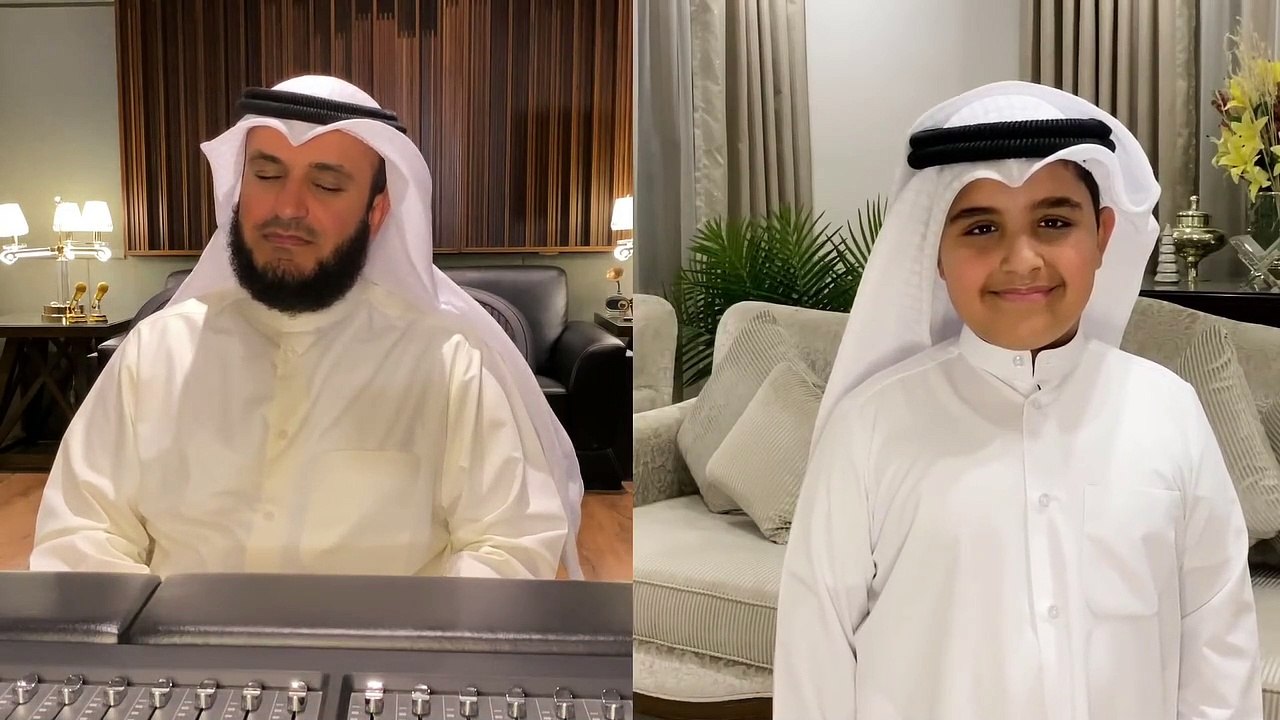 المصطفى ﷺ  - مشاري راشد العفاسي وابنه محمد