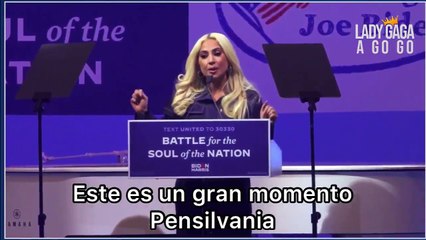Lady Gaga cerró la campaña de Joe Biden