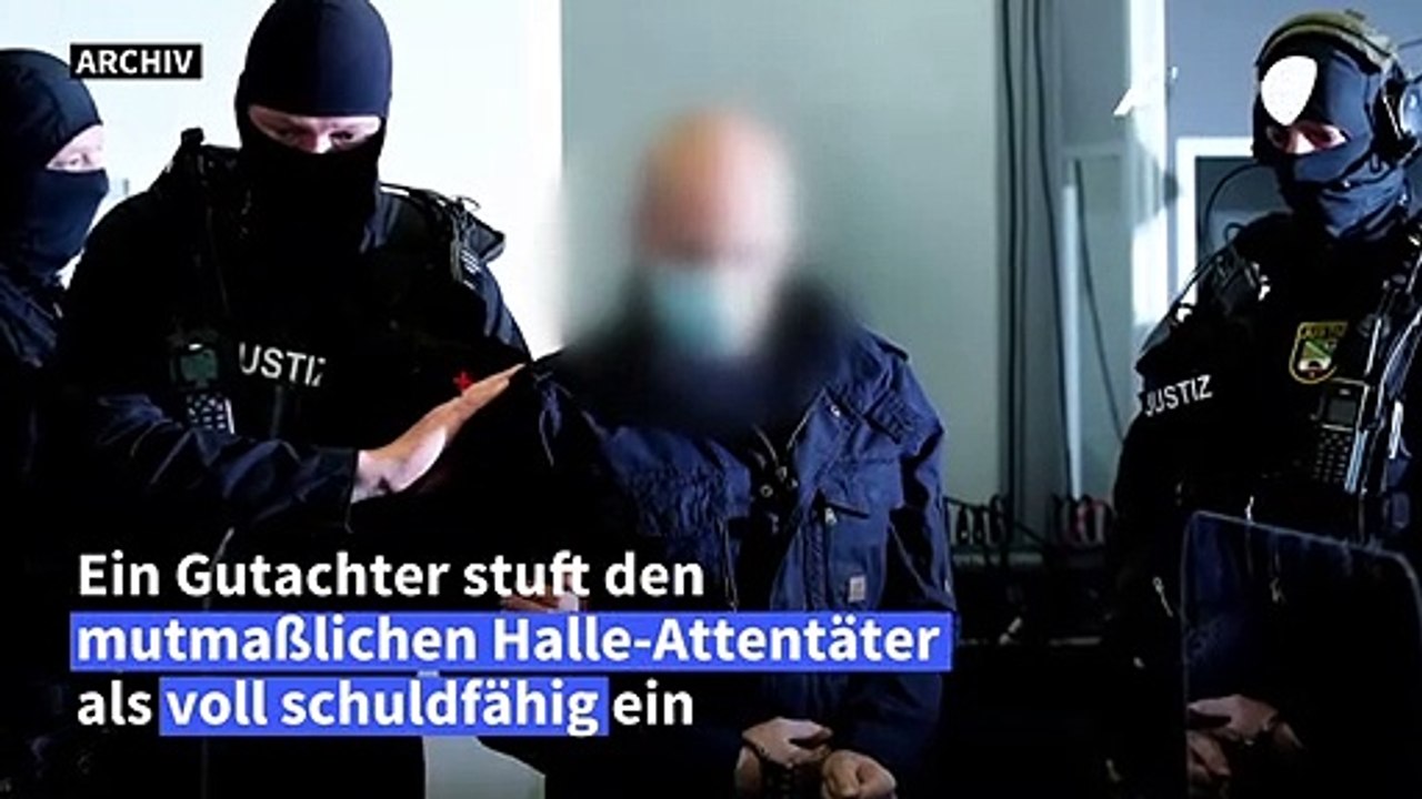 Mutmaßlicher Halle-Attentäter voll schuldfähig