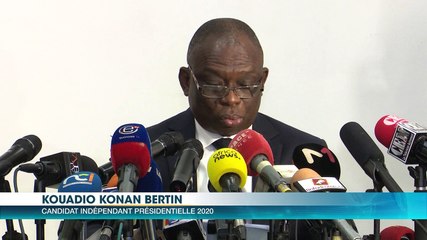 Présidentielle 2020 :  Déclaration du candidat Kouadio Konan Bertin (KKB) après les résultats