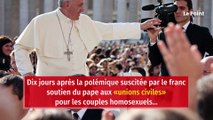 Union civile des homosexuels : le Vatican revient sur les propos du pape
